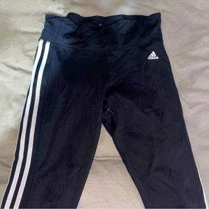 Large Black Adidas Climalite Leggings